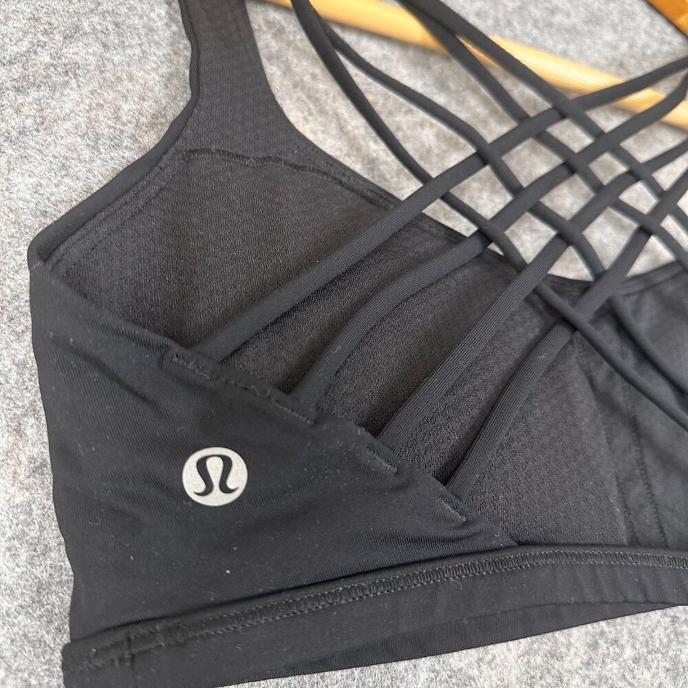 Lululemon Black Crossover Performance Sports Bra - image 3